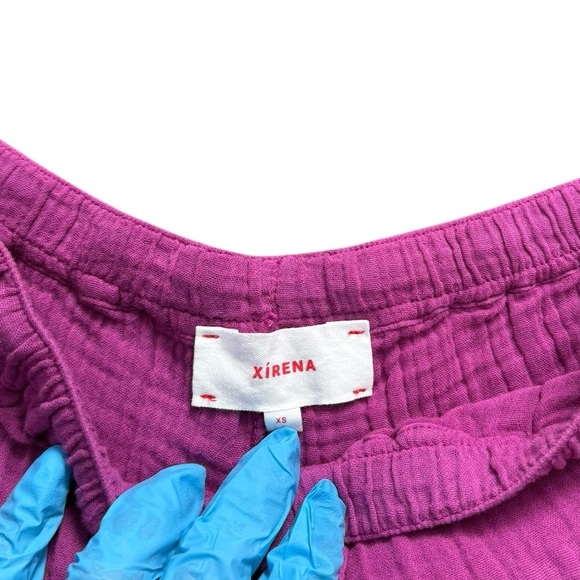 Xirena Jordyn Cotton Pull On Drawstring Gauze Lounge Pants Pink XS - Picture 14 of 15